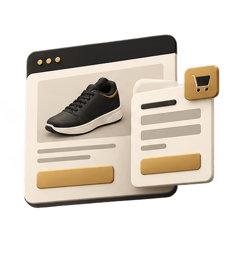 Icon: creative and landing page